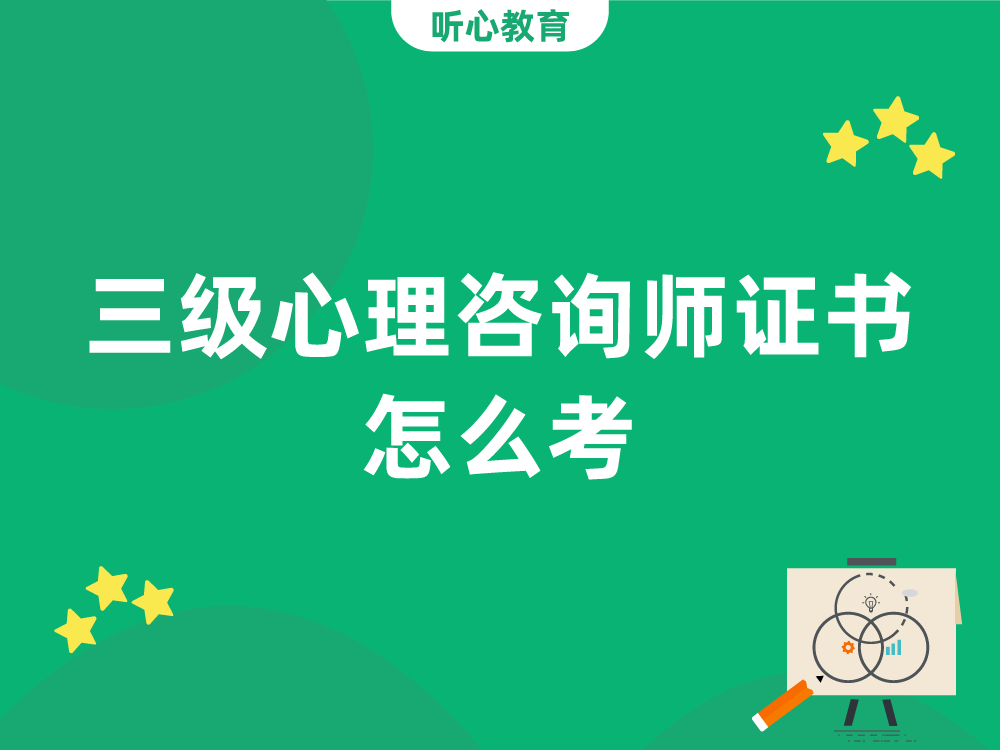 三级心理咨询师证书怎么考?