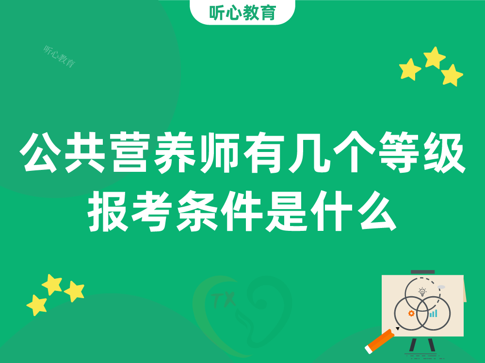 公共营养师有几个等级?报考条件是什么?
