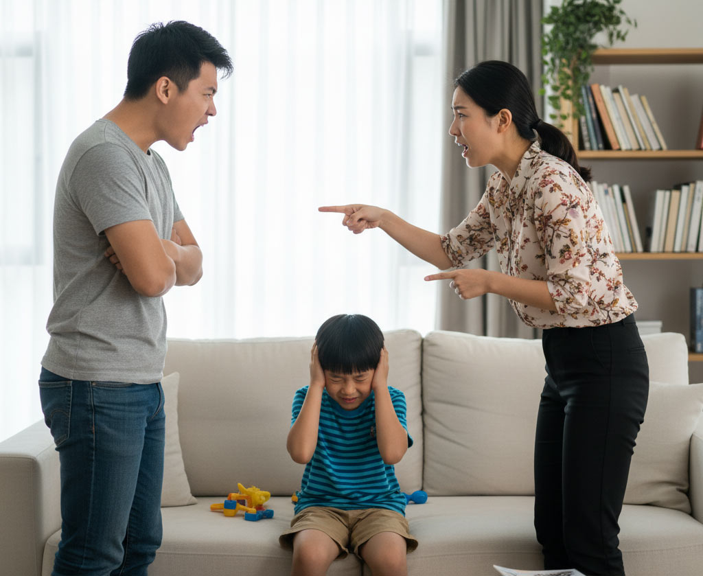 家庭争吵不断，往往养出缺乏安全感的孩子